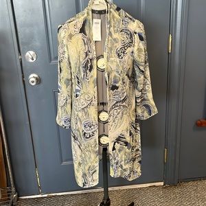 Chicos Whimsical Print Duster